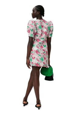 Best GANNI 3D Jacquard-Minikleid Sugar Plum