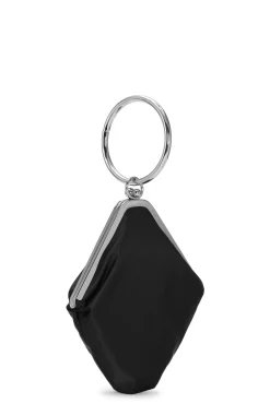 Cheap GANNI Diamond-Bangle-Clutch Black