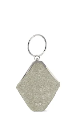 Shop GANNI Diamond-Bangle-Clutch Gold