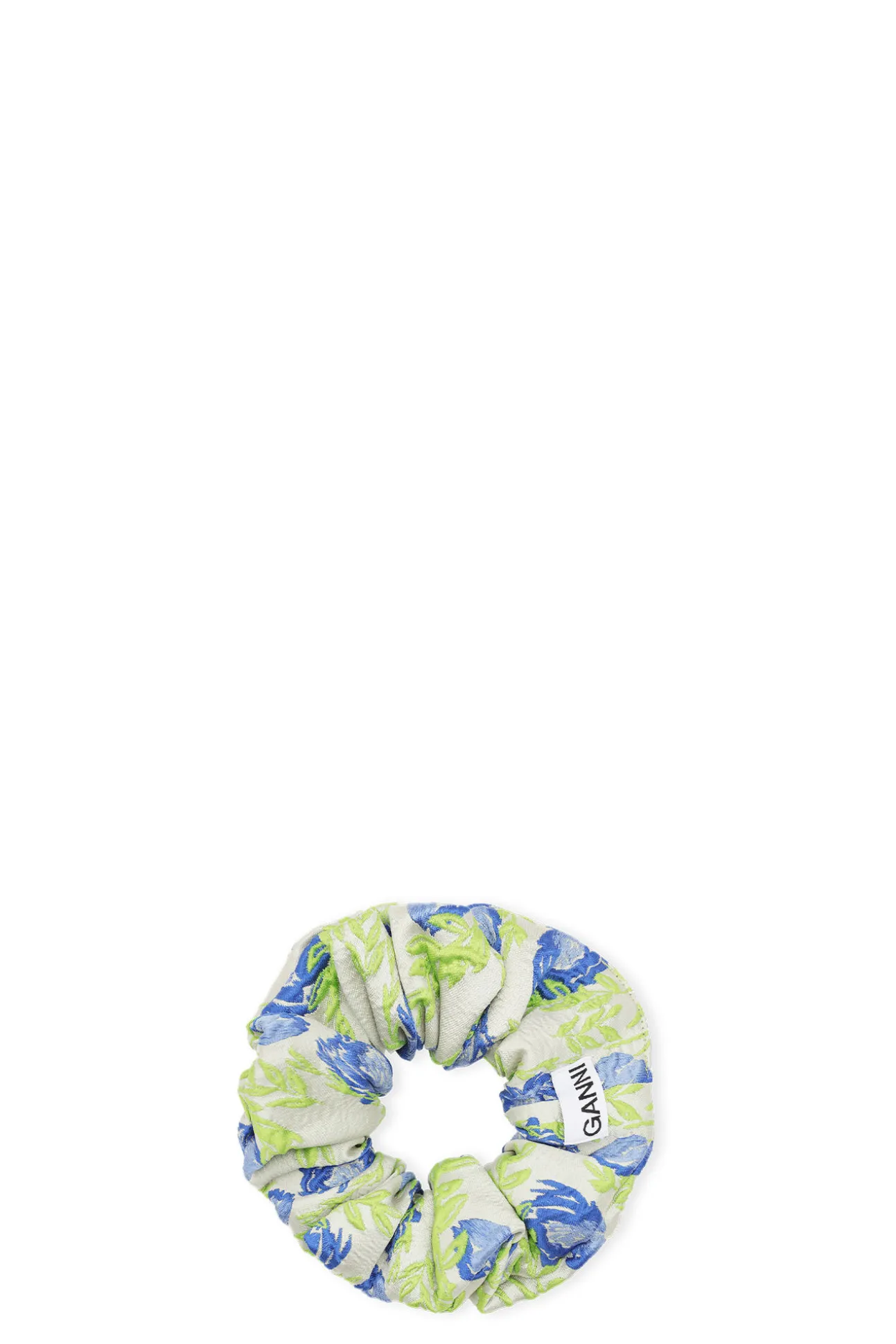Hot GANNI 3D-Jacquard-Scrunchie Oyster Gray