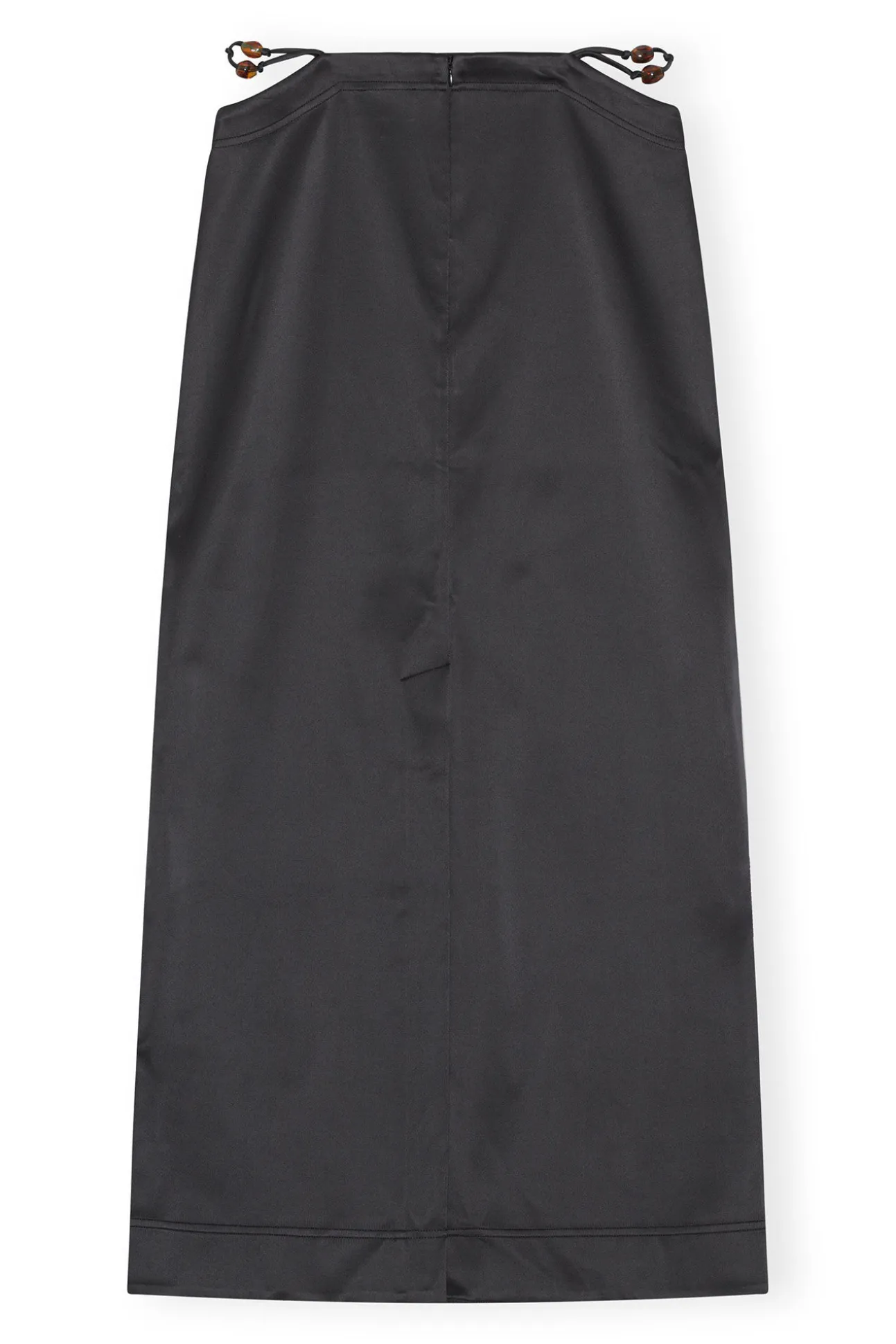 Store GANNI Doppel-Satin-Maxirock Black