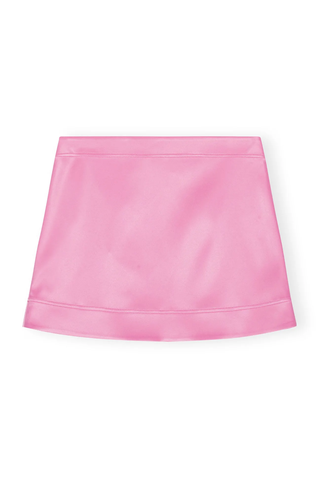 Outlet GANNI Doppel-Satin-Minirock Wild Orchid