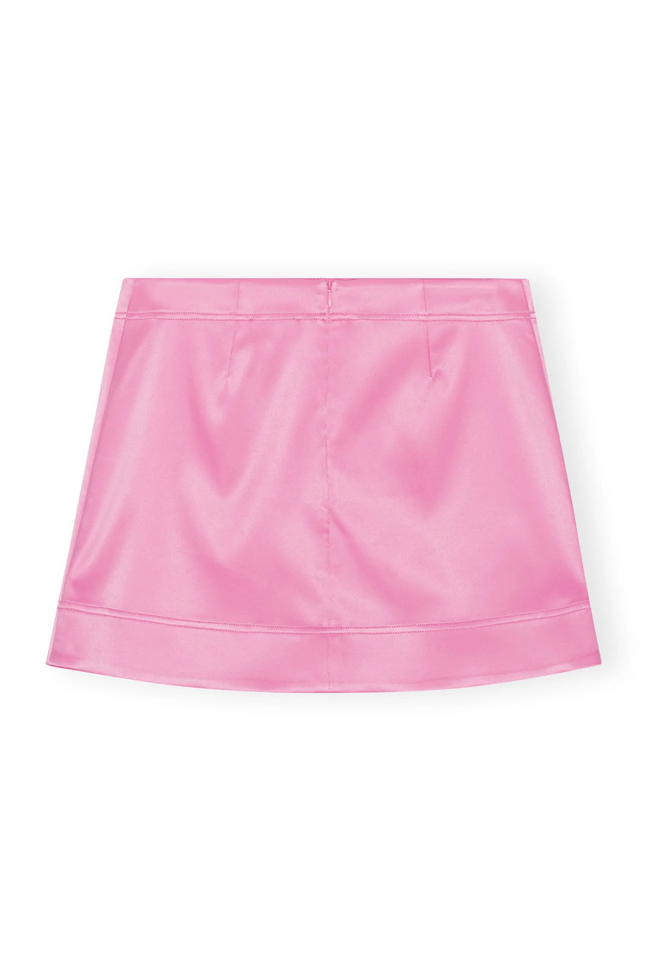 Outlet GANNI Doppel-Satin-Minirock Wild Orchid