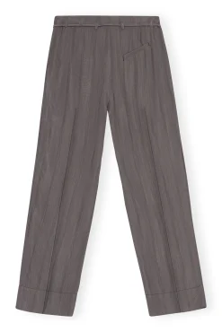 Best Sale GANNI Drapierte Streifenhose Black Stripes