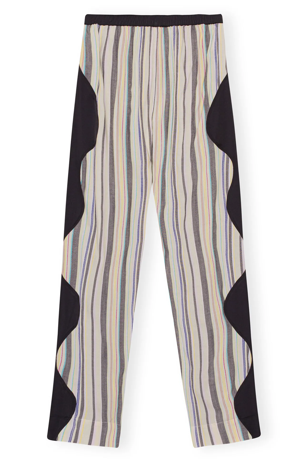 Flash Sale GANNI Elastische Mix-Slub-Hose Mit Streifen Lily Green