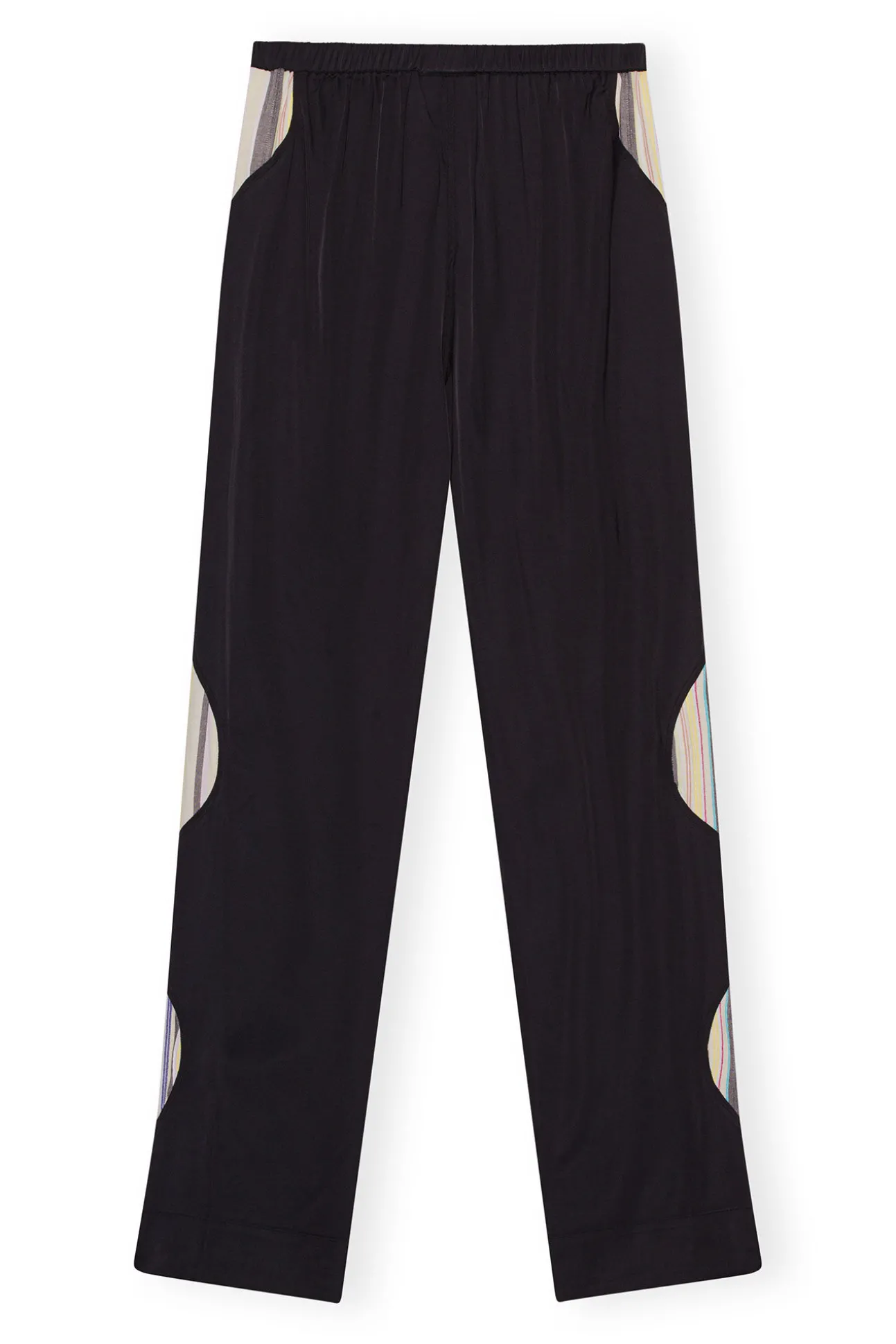 Flash Sale GANNI Elastische Mix-Slub-Hose Mit Streifen Lily Green