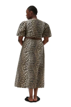 Online GANNI Elastischer Maxirock Mit Leopardenprint Big Leopard Almond Milk