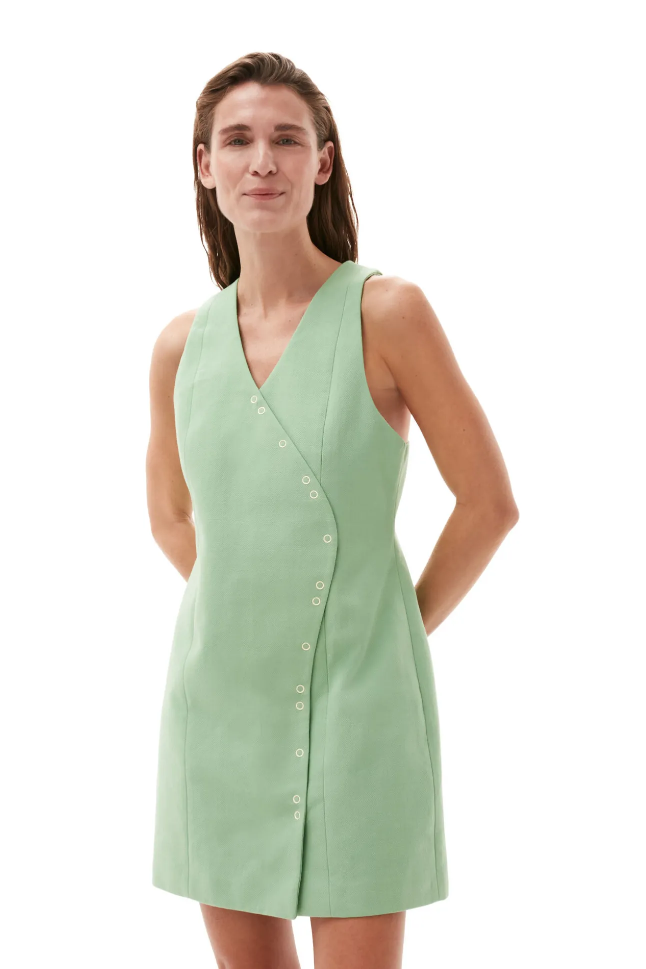 New GANNI Elegantes Minikleid Peapod
