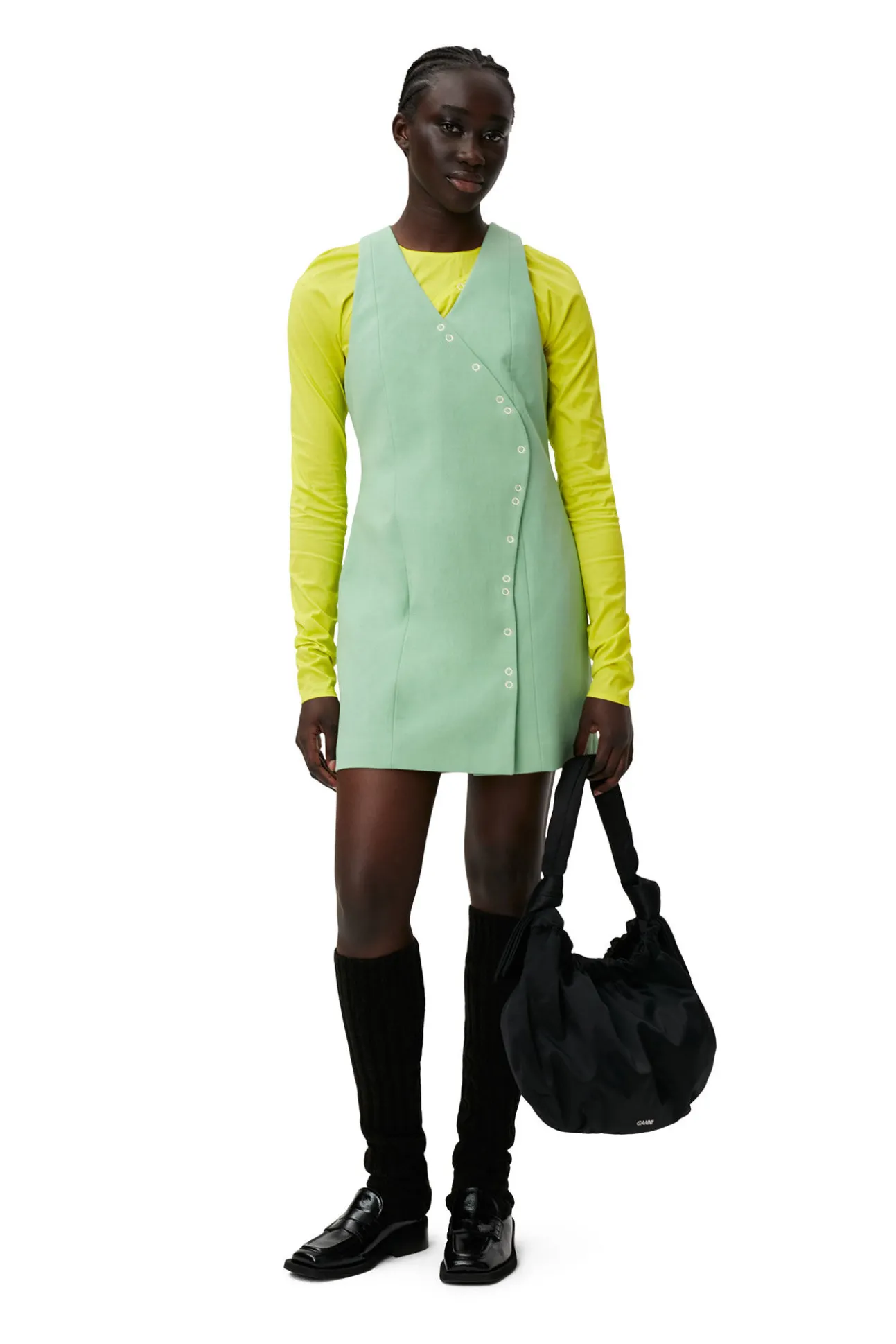 New GANNI Elegantes Minikleid Peapod