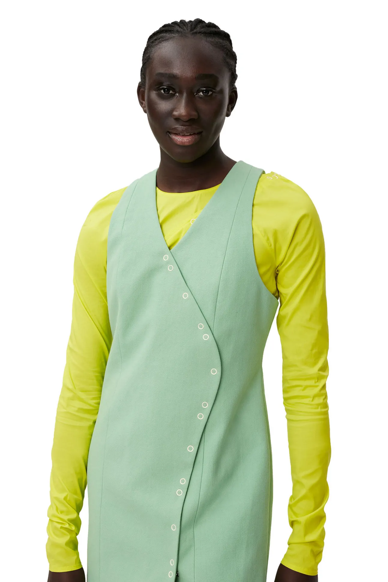 New GANNI Elegantes Minikleid Peapod