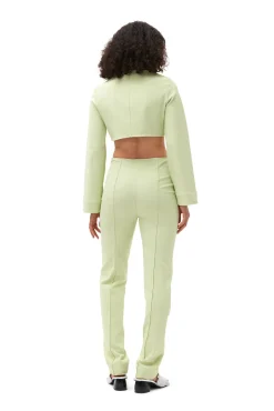 Store GANNI Enge Stretch-Anzughose Lily Green