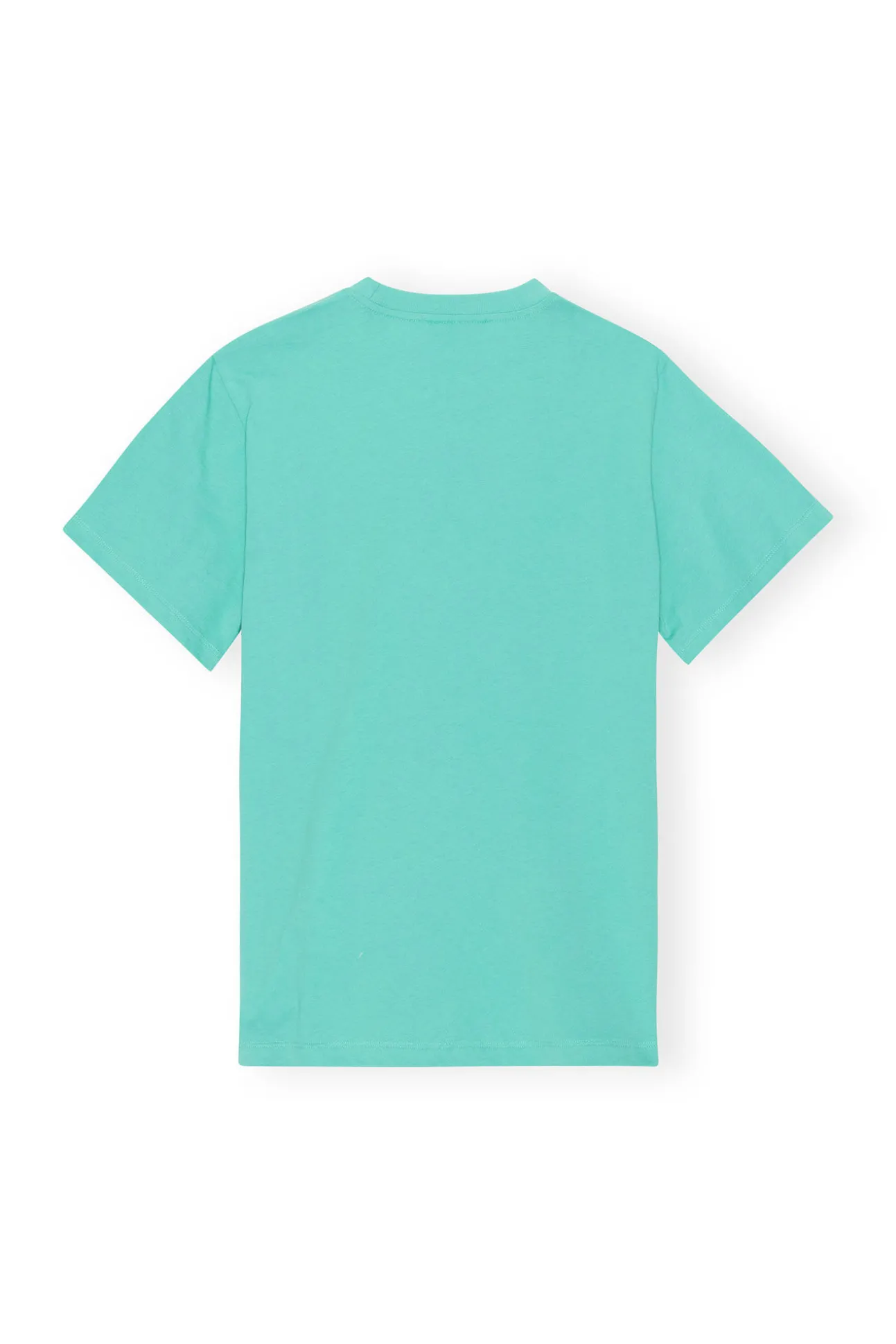 Discount GANNI Entspannt Geschnittenes Basic-Jersey-Sport-T-Shirt Lagoon