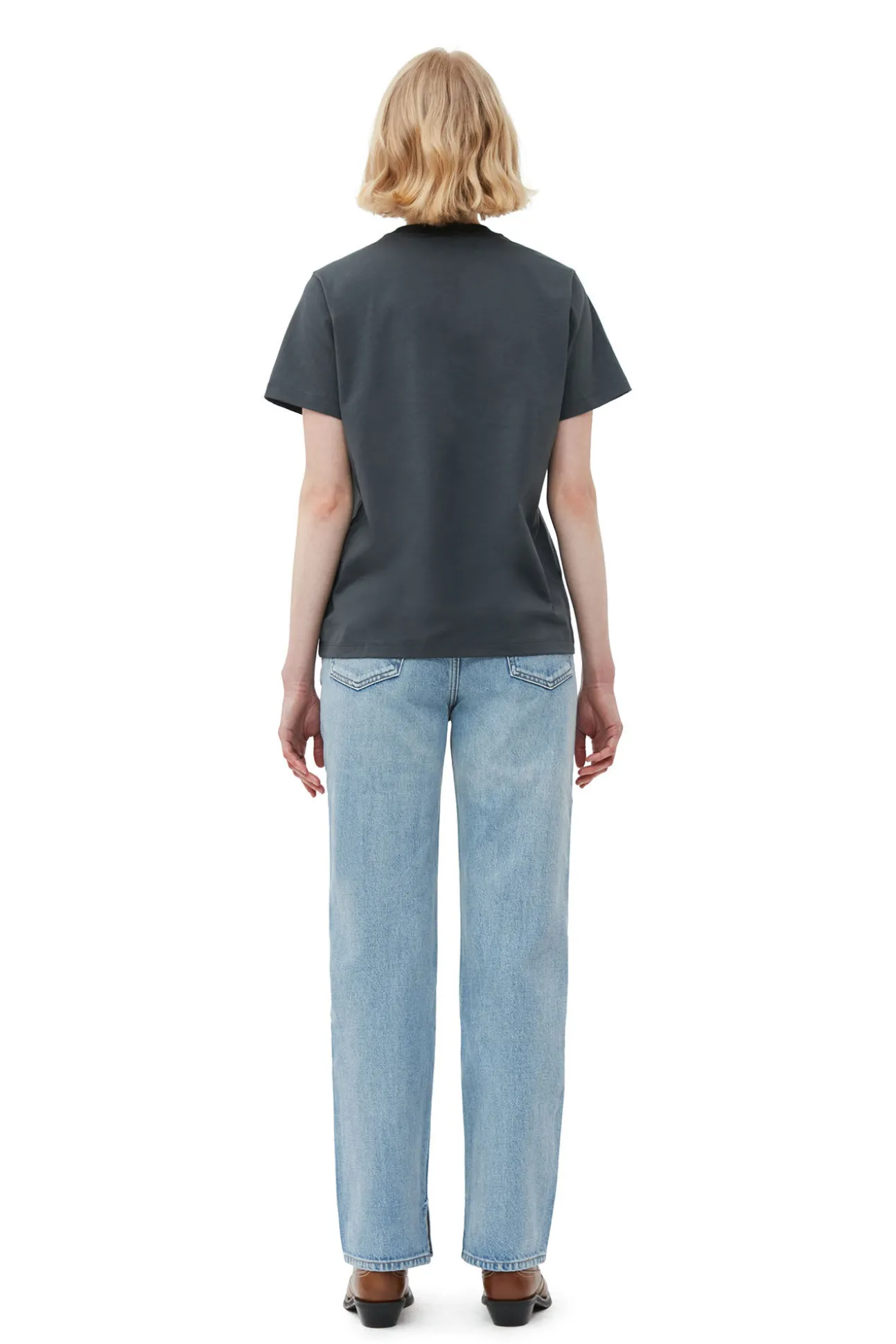 Online GANNI Entspanntes Dance-T-Shirt Volcanic Ash
