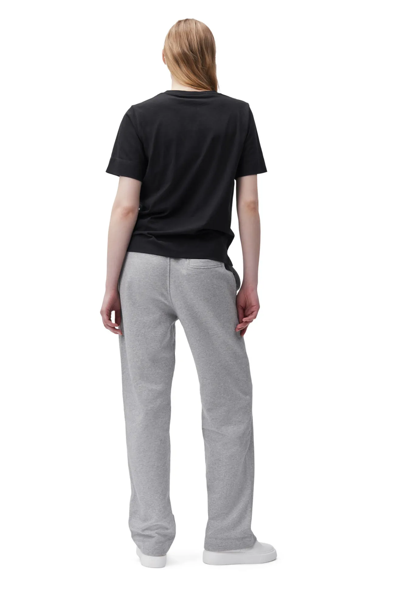Store GANNI Entspanntes Logo-T-Shirt Black