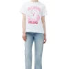 Best Sale GANNI Entspanntes Love-Bunny-T-Shirt Bright White