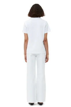 Cheap GANNI Entspanntes Love-T-Shirt Bright White