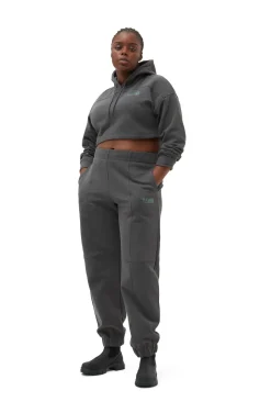 Cheap GANNI Fabrics Of The Future Crop-Hoodie Phantom