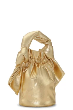 Outlet GANNI Farbene Henkeltasche Fur Besondere Anlasse Gold