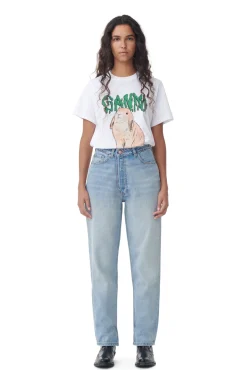 Hot GANNI Figni Jeans Light Blue Vintage