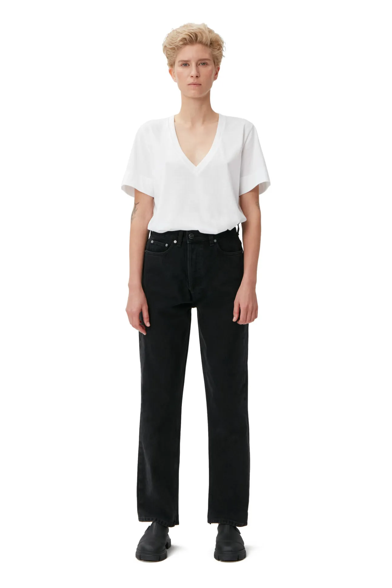 Cheap GANNI Figni-Jeans Washed Black/Black