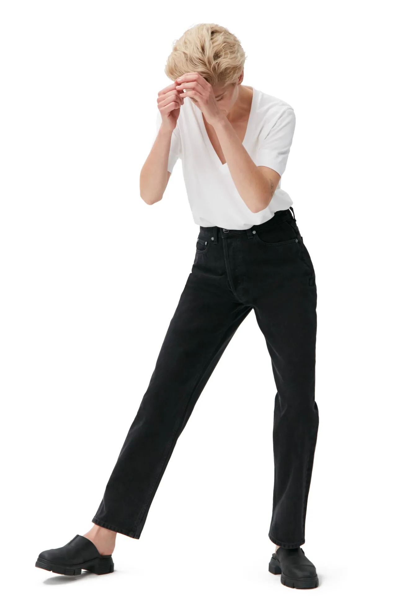 Cheap GANNI Figni-Jeans Washed Black/Black