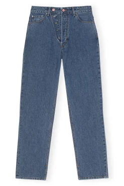 Online GANNI Figni-Jeans Mid Blue Stone