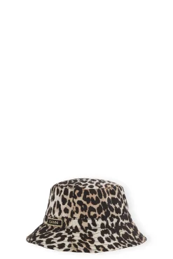 Outlet GANNI Fischerhut Leopard