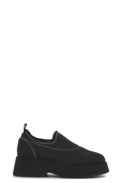 Store GANNI Flache Retro-Schuhe Black