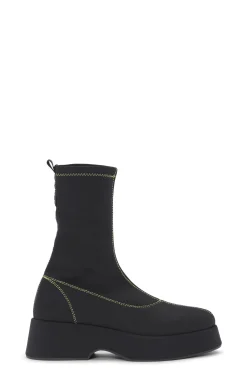 Discount GANNI Flache Retro-Sockenstiefel Black