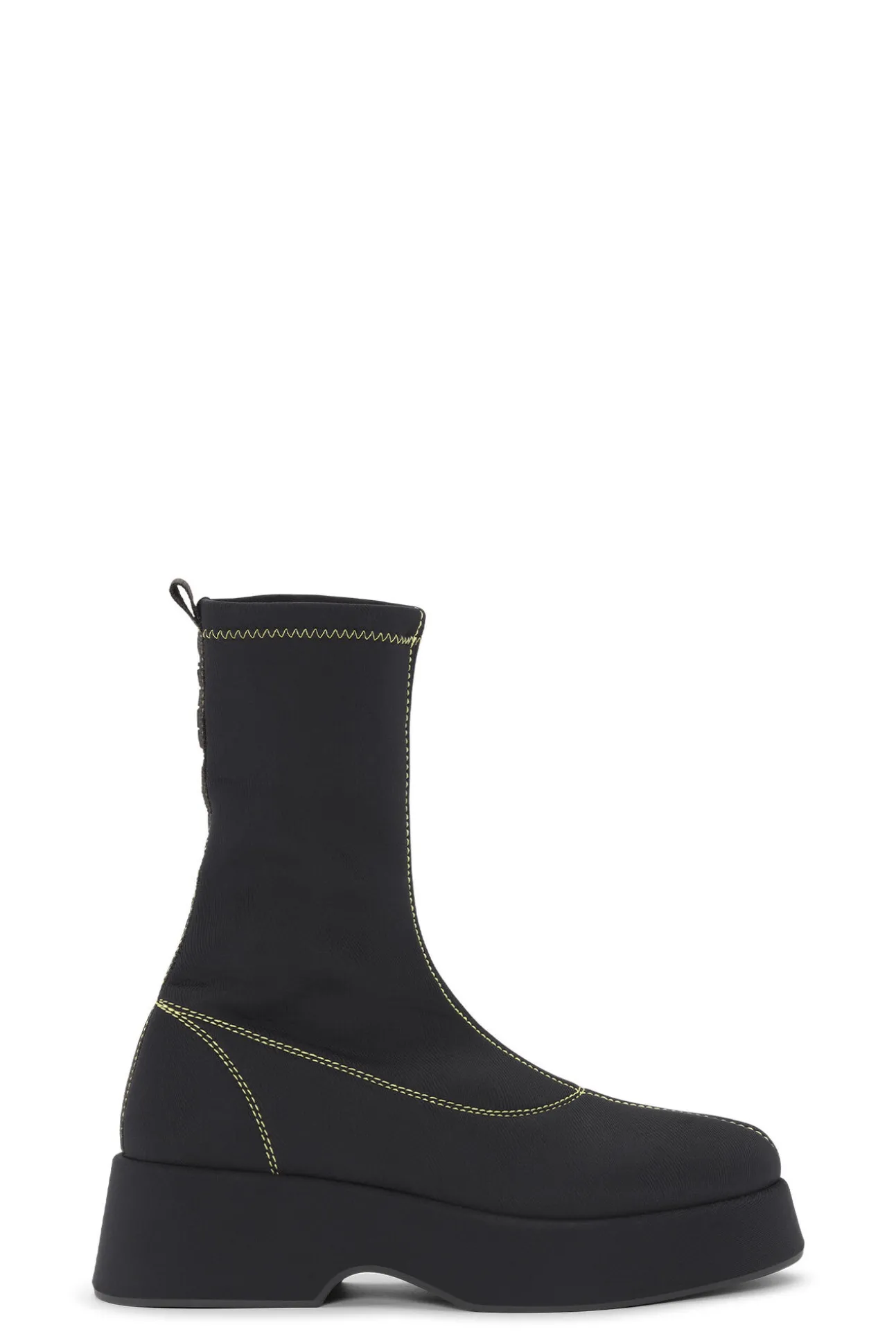 Discount GANNI Flache Retro-Sockenstiefel Black