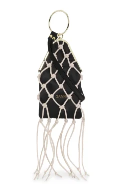 Hot GANNI Geflochtenes Armreif-Taschchen Fur Besondere Anlasse Black