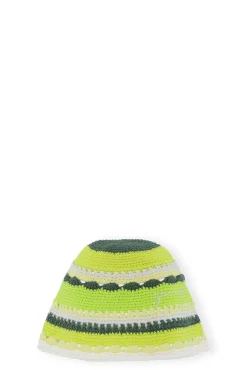 Store GANNI Gehakelter Cotton-Fischerhut Tender Shoots