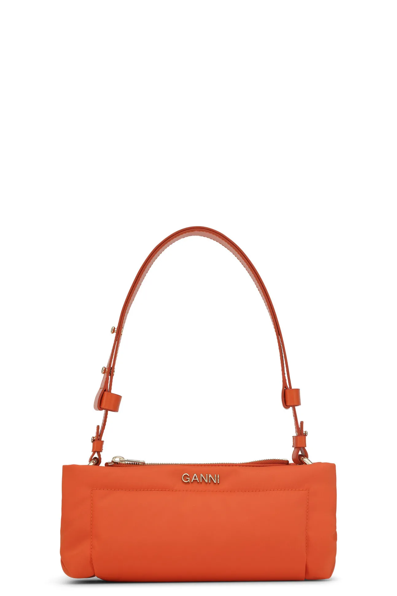 Cheap GANNI Gepolsterte Baguette-Tasche Orangeade
