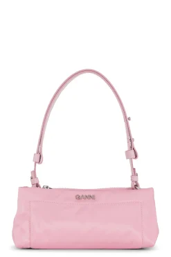 Outlet GANNI Gepolsterte Baguette-Tasche Pink Nectar