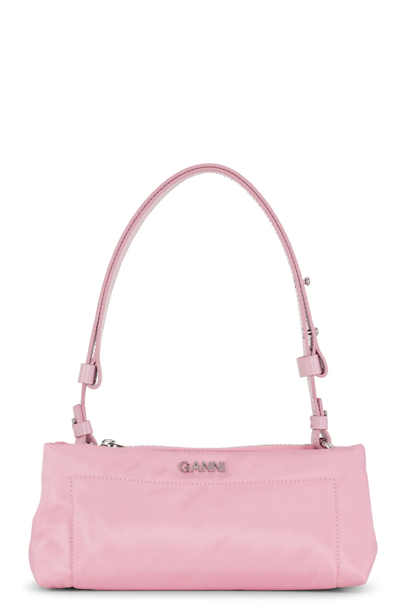 Outlet GANNI Gepolsterte Baguette-Tasche Pink Nectar