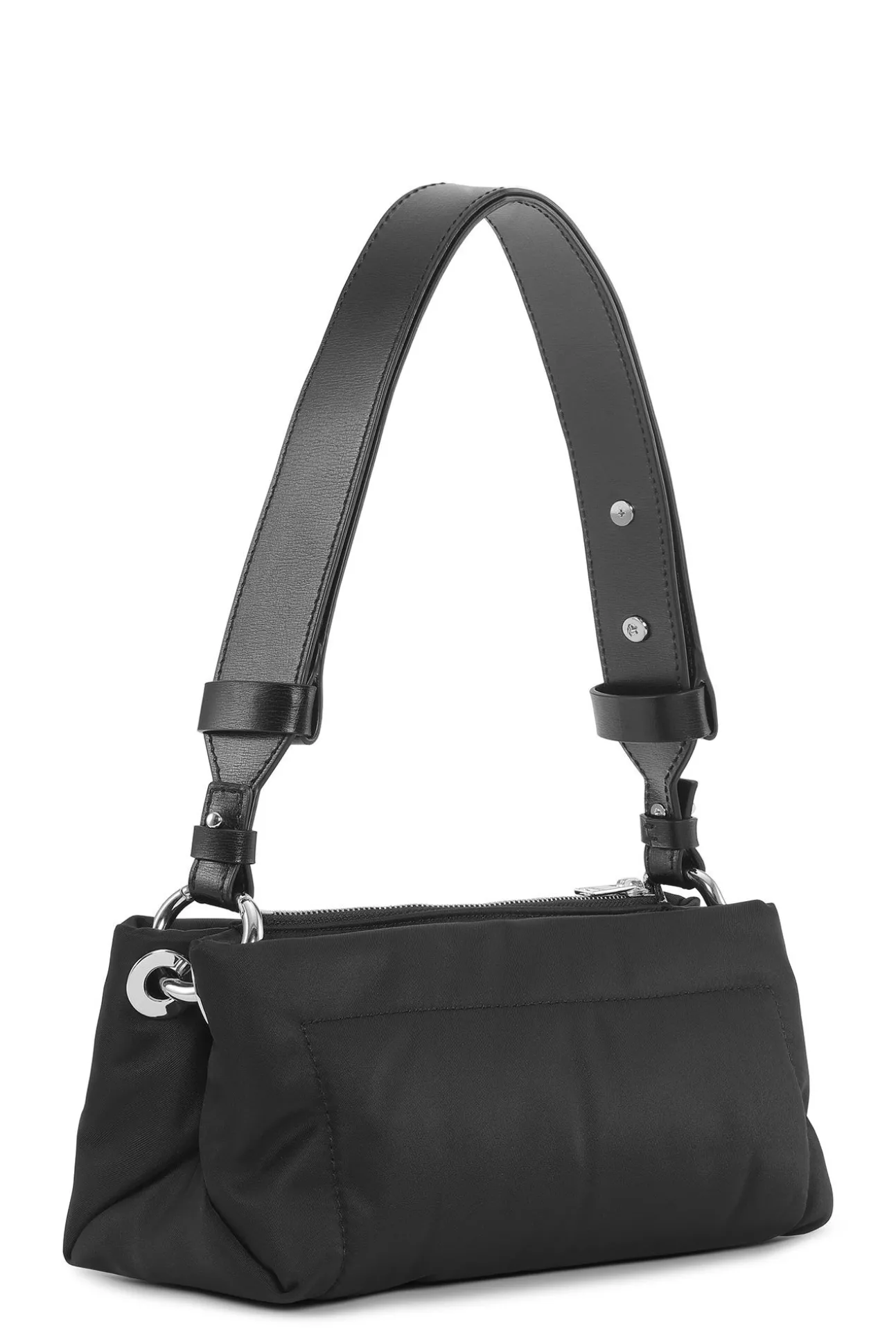 Best Sale GANNI Gepolsterte Baguette-Tasche Black