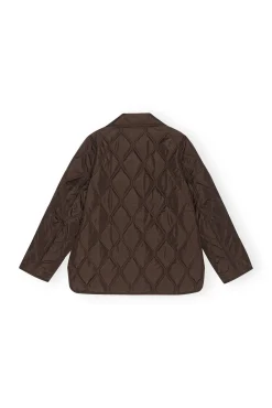 Online GANNI Gesteppte, Asymmetrische Ripstop-Jacke Mole
