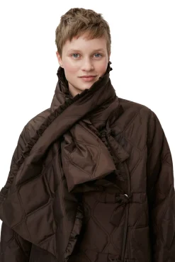 Online GANNI Gesteppte, Asymmetrische Ripstop-Jacke Mole