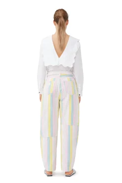 New GANNI Gestreifte Stary-Jeans Multicolour