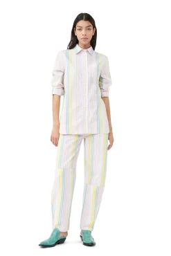 New GANNI Gestreifte Stary-Jeans Multicolour
