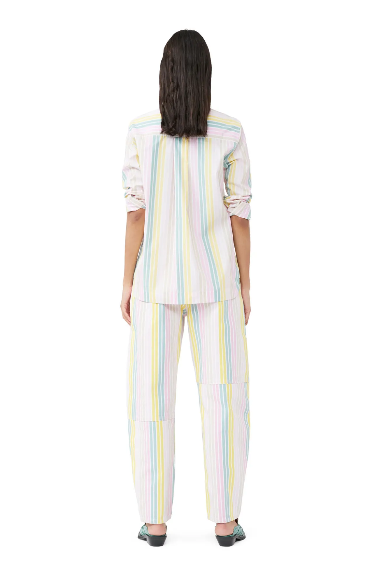Flash Sale GANNI Gestreiftes Cotton-Hemd Multicolour
