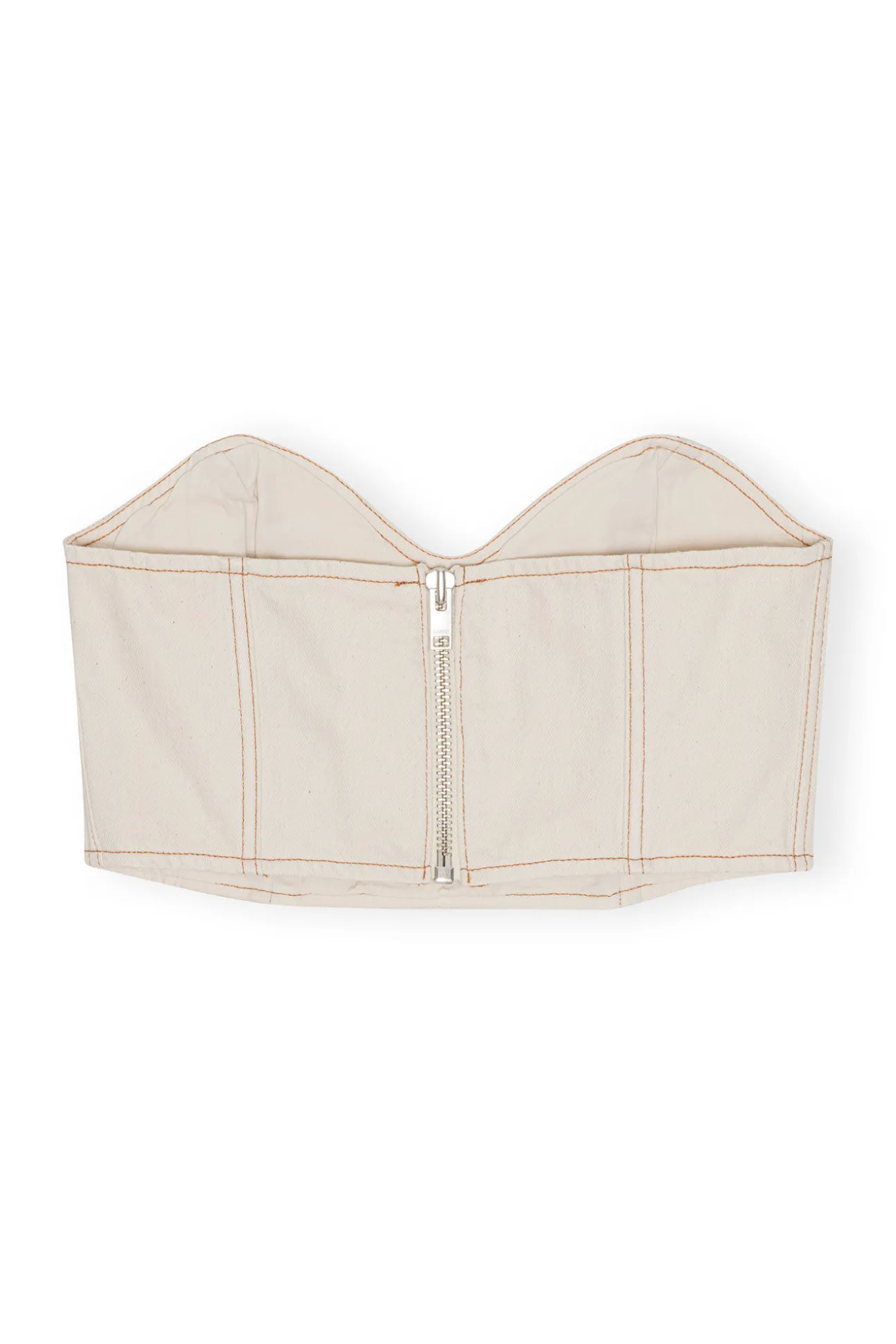 Outlet GANNI Glitzerndes Jeansoberteil Vanilla Ice