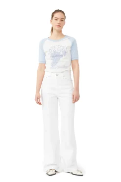 Flash Sale GANNI Grapes-Raglan-T-Shirt Egret