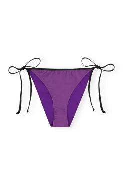 Outlet GANNI Graphic String Bikini Briefs Sparkling Grape
