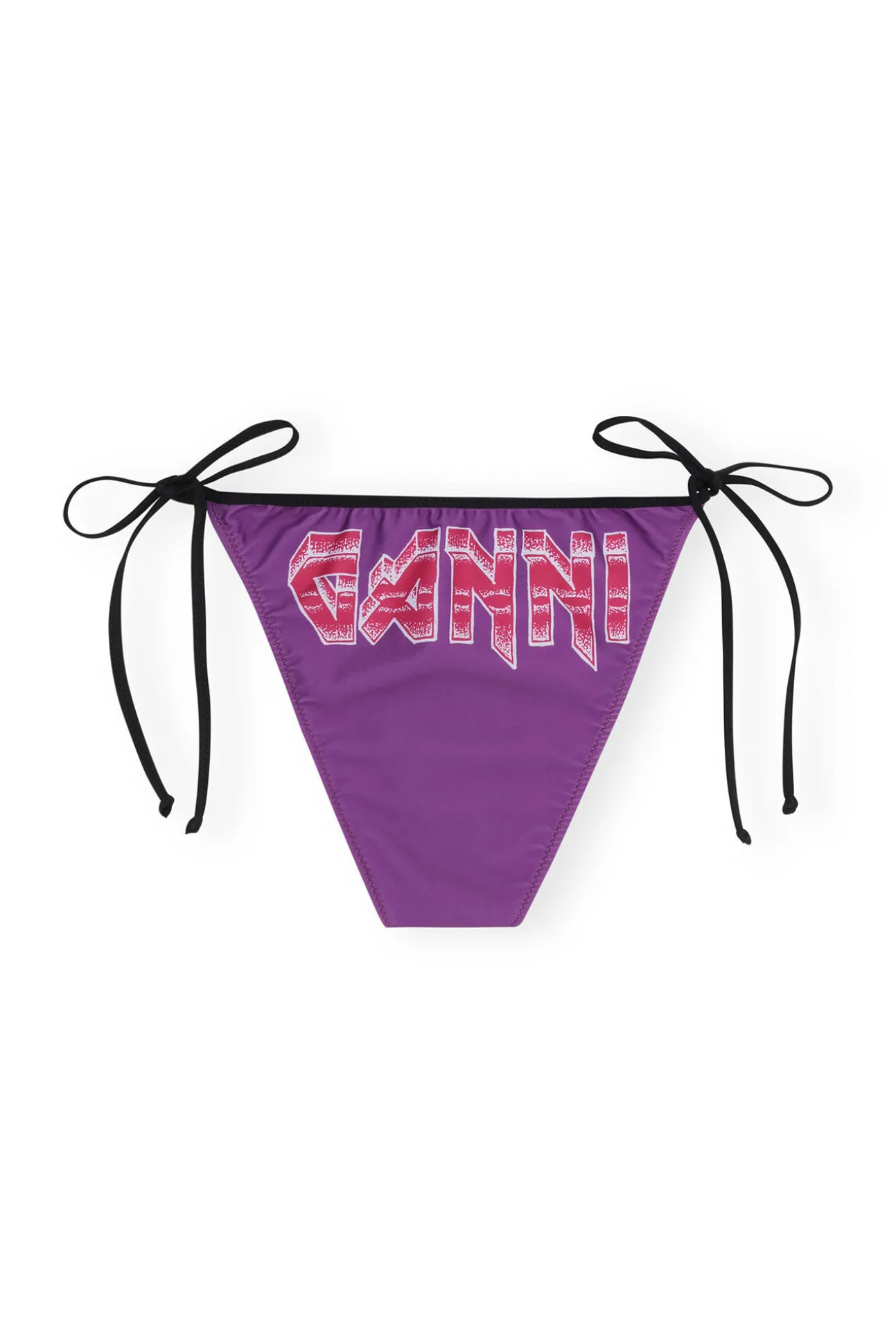 Outlet GANNI Graphic String Bikini Briefs Sparkling Grape