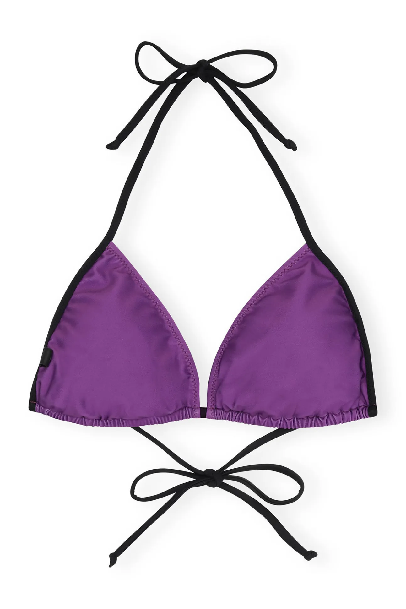 Fashion GANNI Graphic String Bikini Top Sparkling Grape