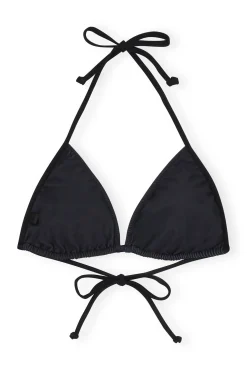 Cheap GANNI Graphic String Bikini Top Black