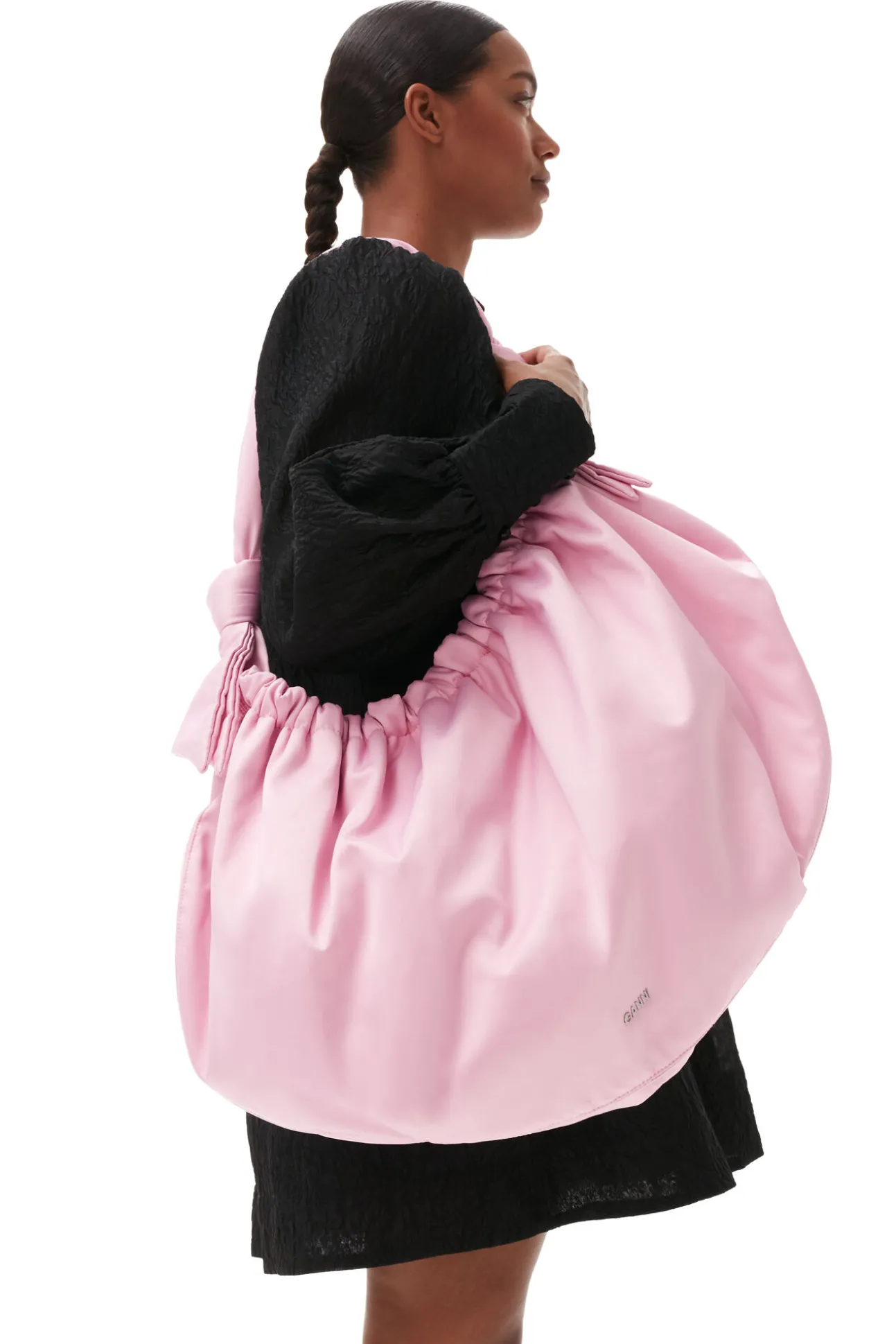 Flash Sale GANNI Grose Hobo-Bag Fur Besondere Anlasse Light Lilac