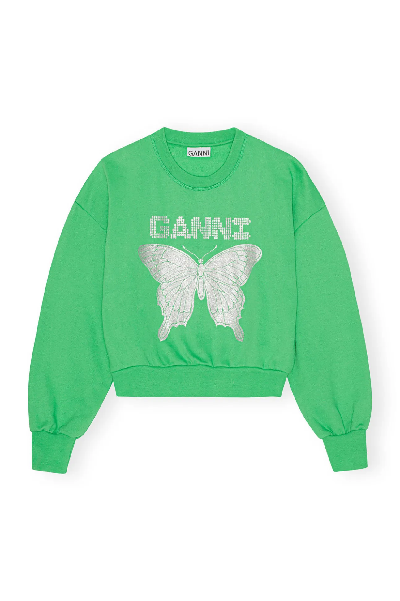 Store GANNI Grunes Butterfly-Sweatshirt Kelly Green