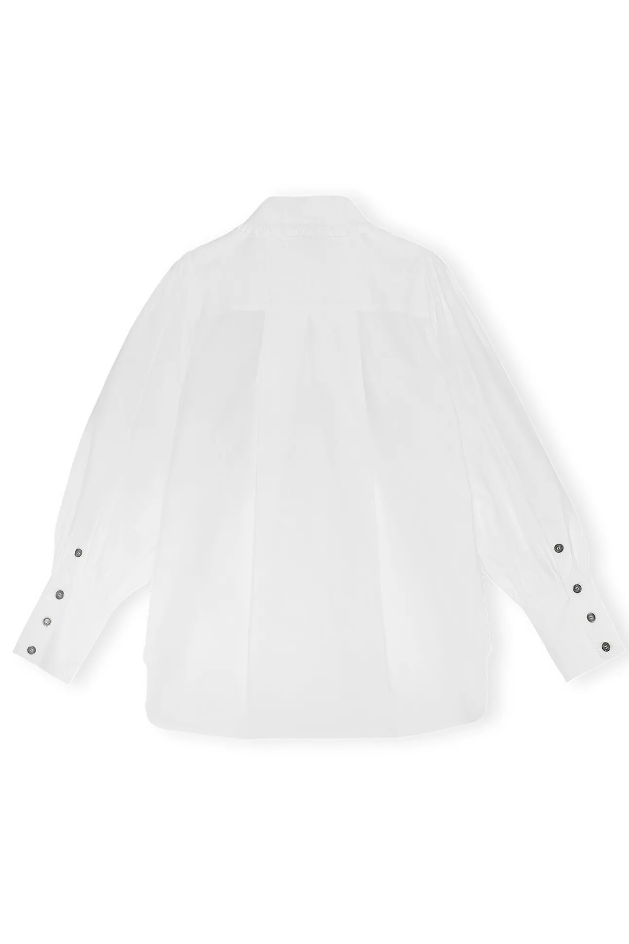Best GANNI Hemd Mit Ballonarmeln Bright White